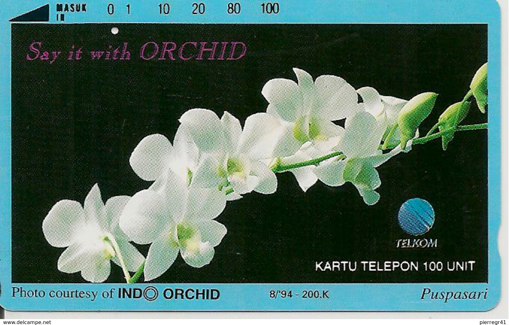 CARTE-MAGNETIQUE-INDONESIE-ORCHIDEE-TBE - Fleurs