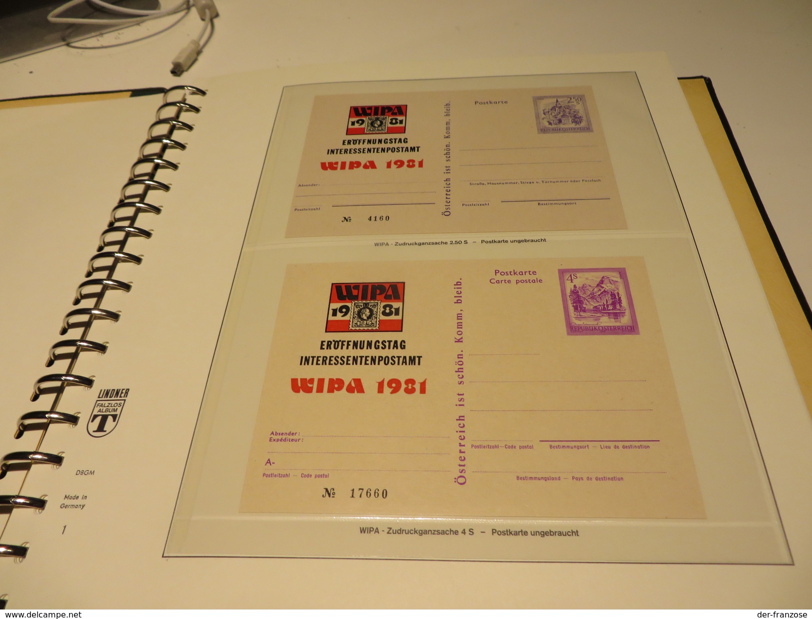 1.) ÖSTERREICH MOTIV SLG. WIPA 1981 Mit BELEGEN GANZSACHEN MARKEN SONDERSACHEN Auf LINDNER-T-VORDRUCK Im BINDER - Sammlungen (im Alben)