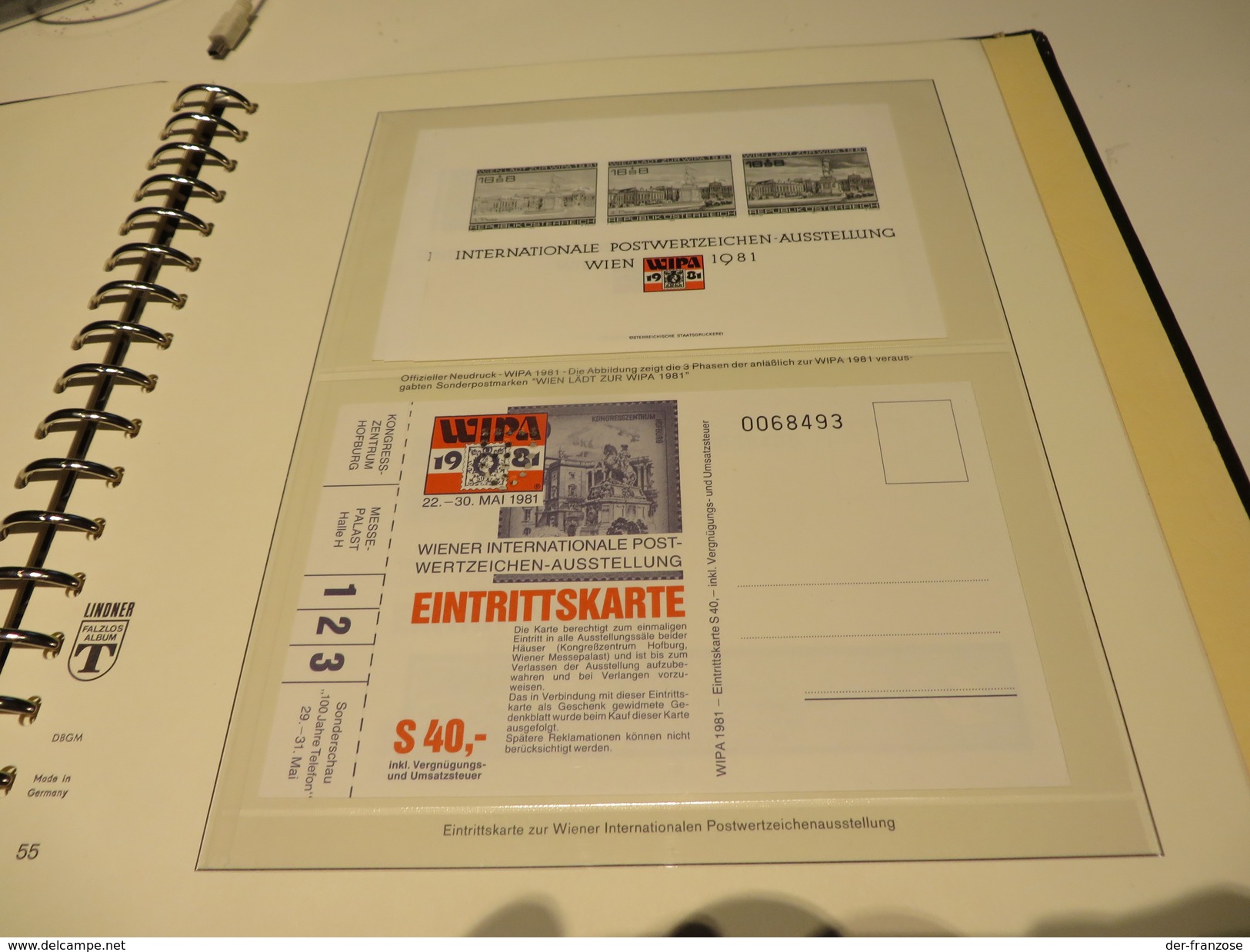 2.) ÖSTERREICH MOTIV SLG. WIPA 1981 mit BELEGEN GANZSACHEN MARKEN SONDERSACHEN auf LINDNER-T-VORDRUCK im BINDER