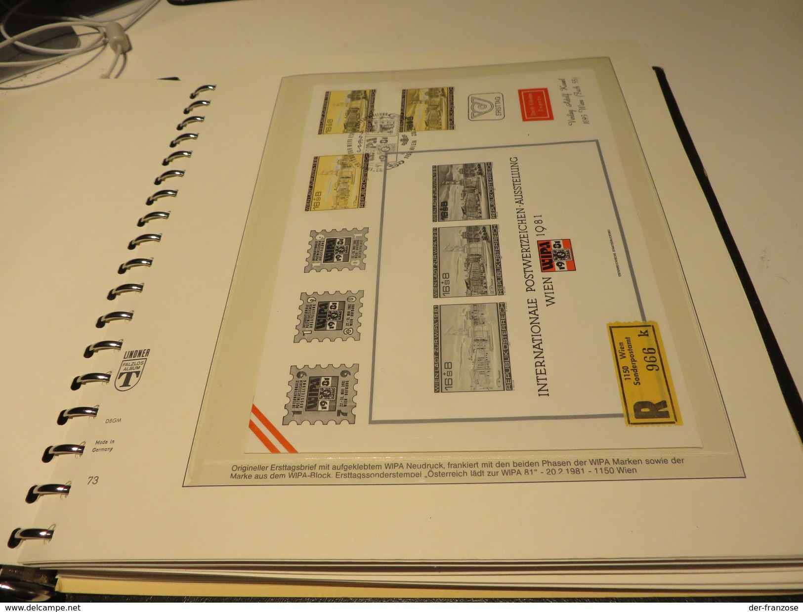 3.) ÖSTERREICH MOTIV SLG. WIPA 1981 Mit BELEGEN GANZSACHEN MARKEN SONDERSACHEN Auf LINDNER-T-VORDRUCK Im BINDER - Sammlungen (im Alben)