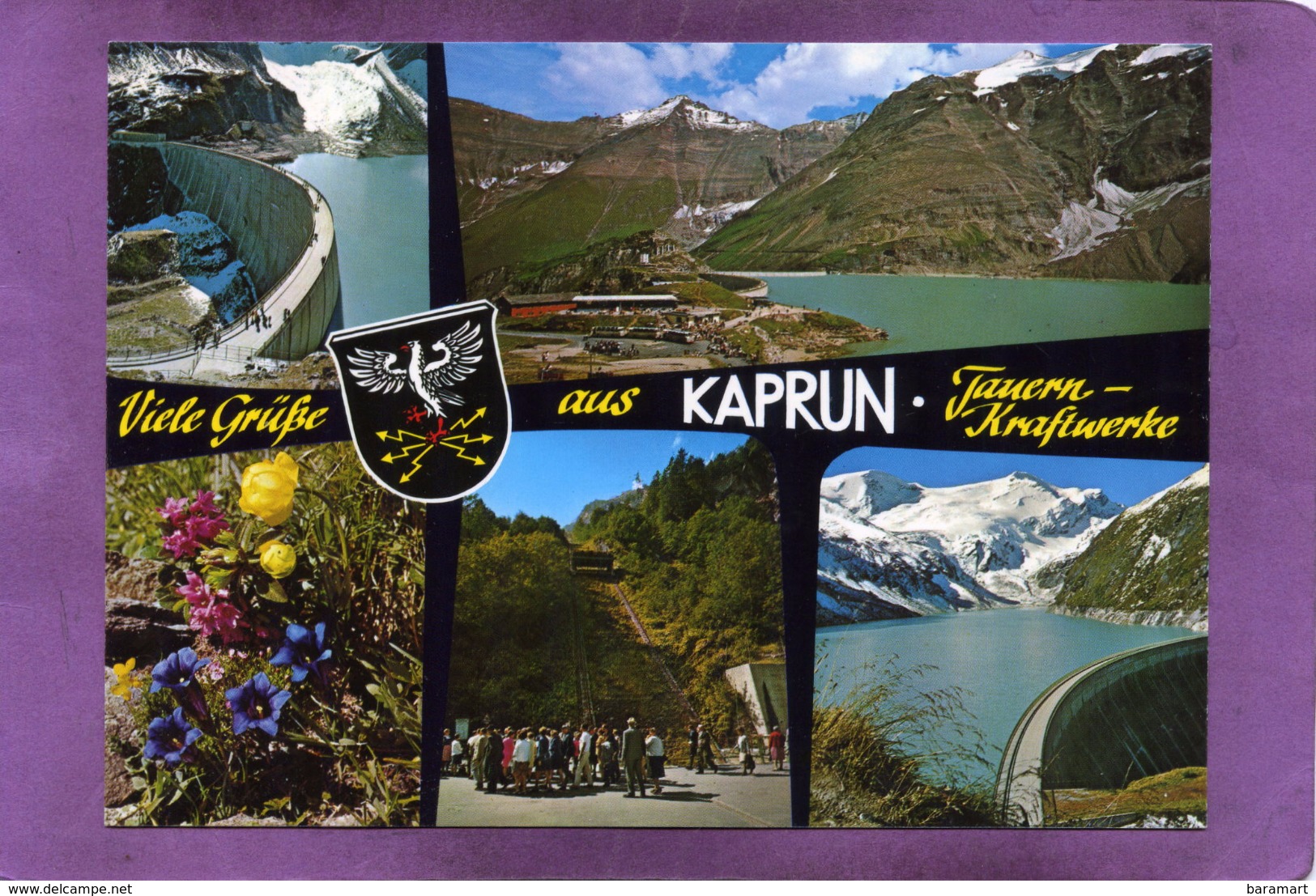 Tauernkraftwerke KAPRUN Stausee Mooserboden Und Lärchwand-Schrägaufzug Blason - Kaprun