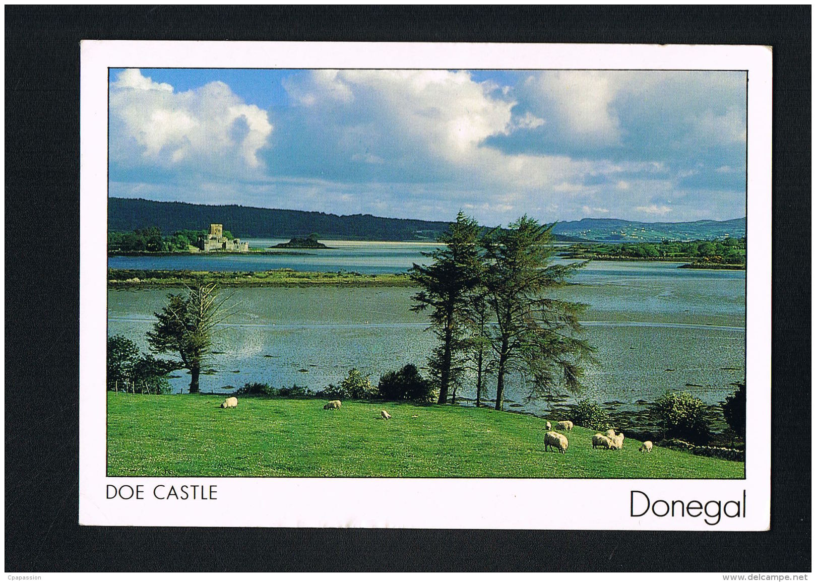 EIRE-IRLANDE- DONEGAL-  Doe Castle -  Voyagée Avec Timbre 1990 - Recto Verso- Paypal Free - Donegal