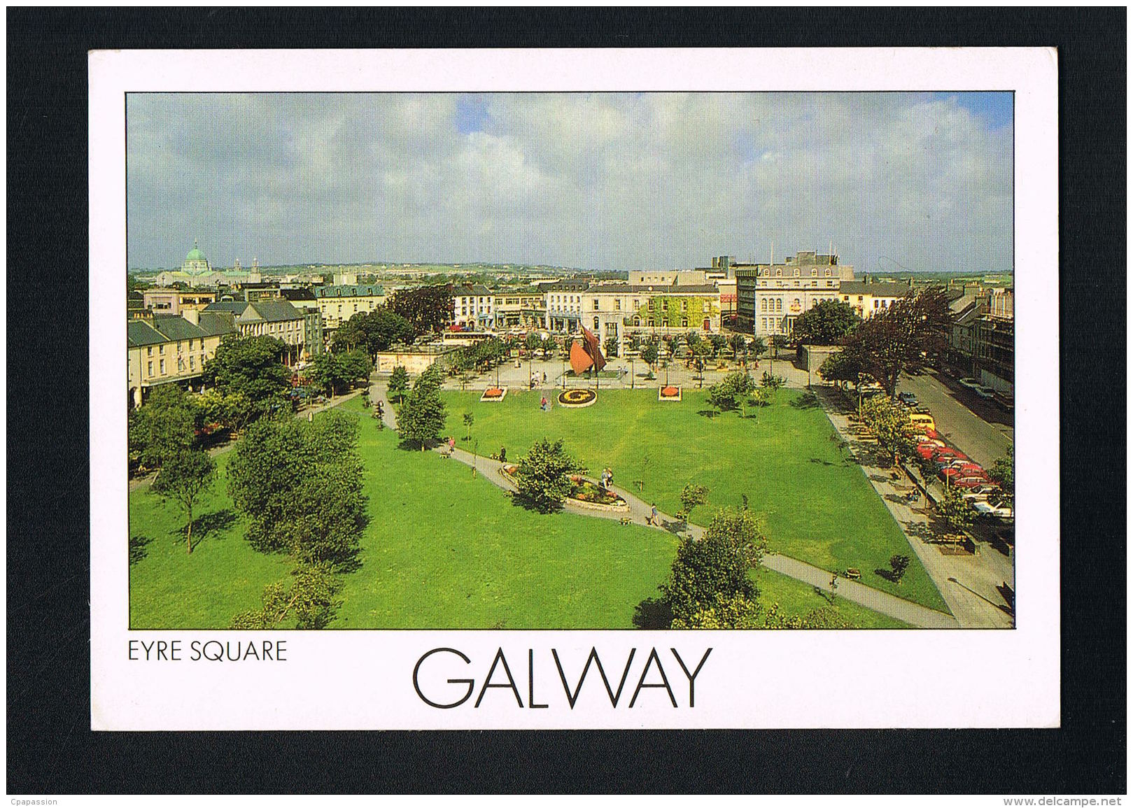 EIRE-IRLANDE-GALWAY - Eyre Square -  - Voyagée Avec Timbre 1990  - Recto Verso- Paypal Free - Galway