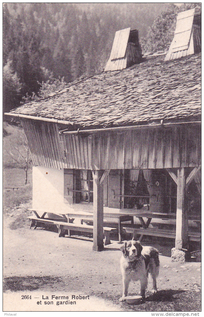 La Ferme Robert Et Son Gardien - Un Chien - Obl.Noiraigues Le 30.VII.1917 - TTB - Noiraigue 