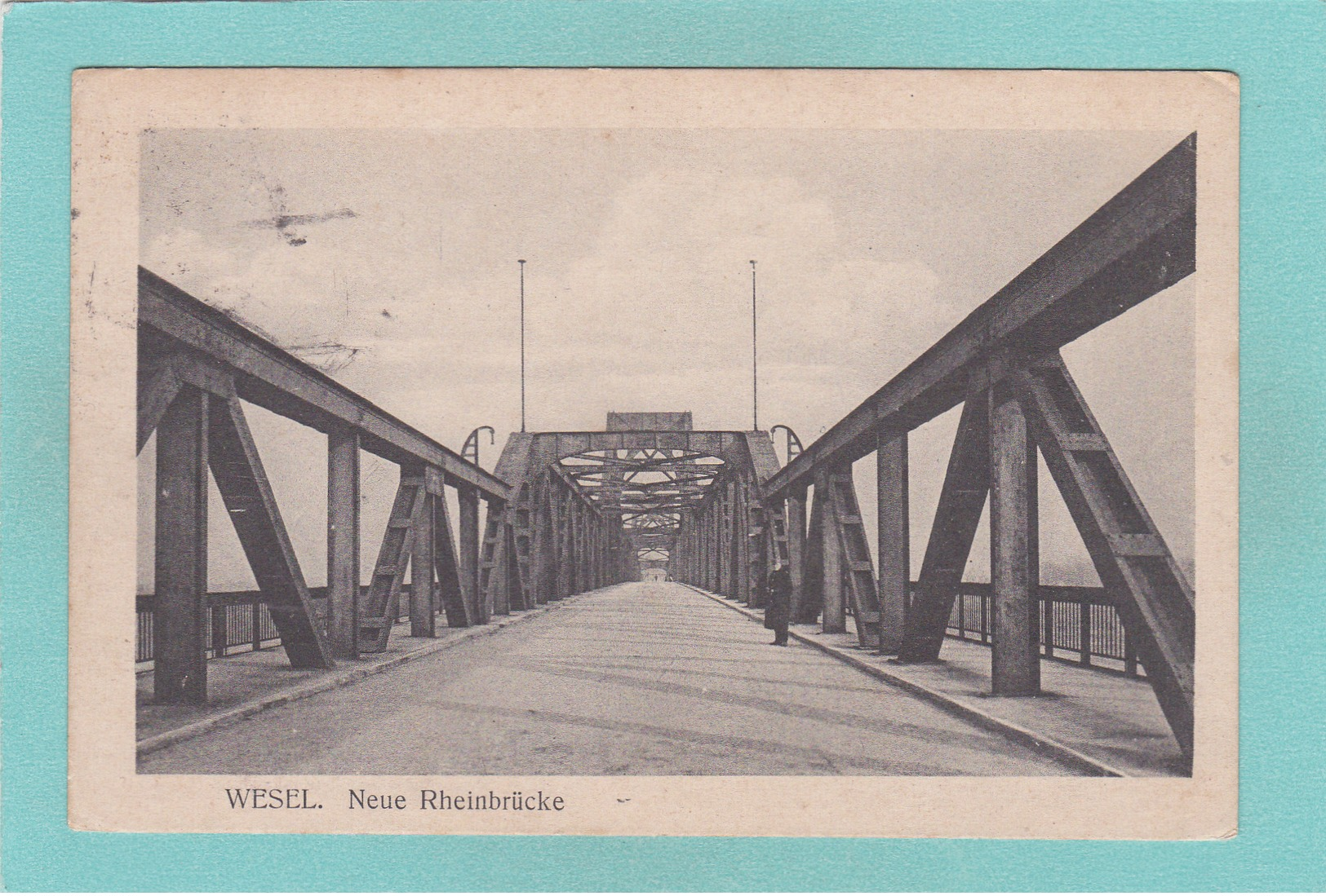 Old Postcard Of Rheinbrucke,Wesel, North Rhine-Westphalia, Germany,Posted,R38. - Wesel