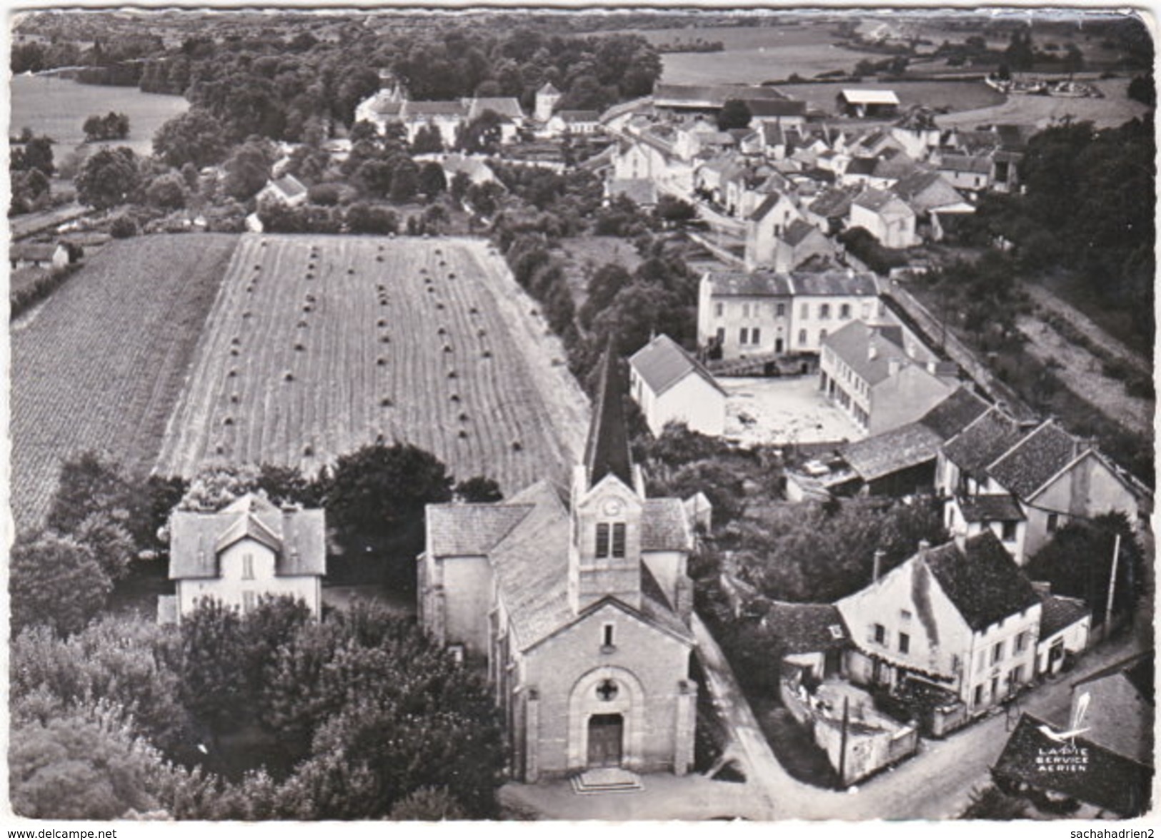 21. Gf. VELARS-SUR-OUCHE. L'Eglise, L'Ecole Et La Poste. 10 - Other & Unclassified