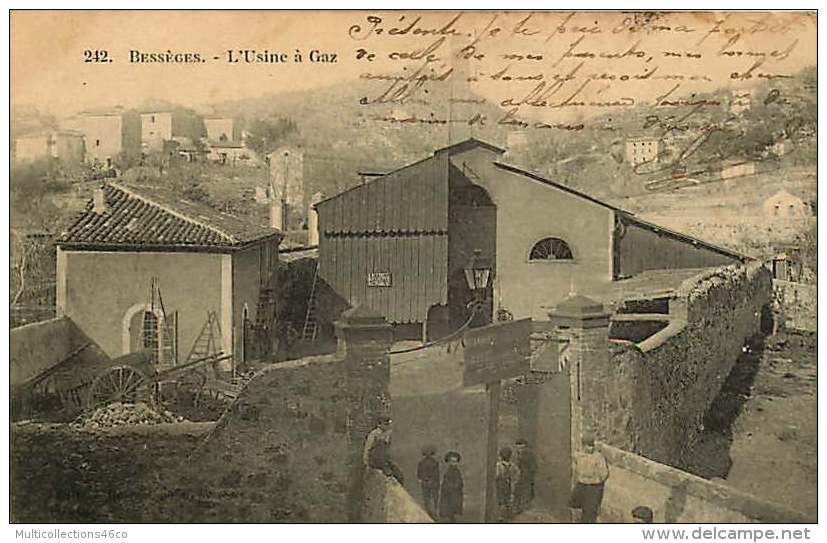 30 - 130517 - BESSEGES - L'usine à Gaz - Entrée Enfant Industrie - Bessèges