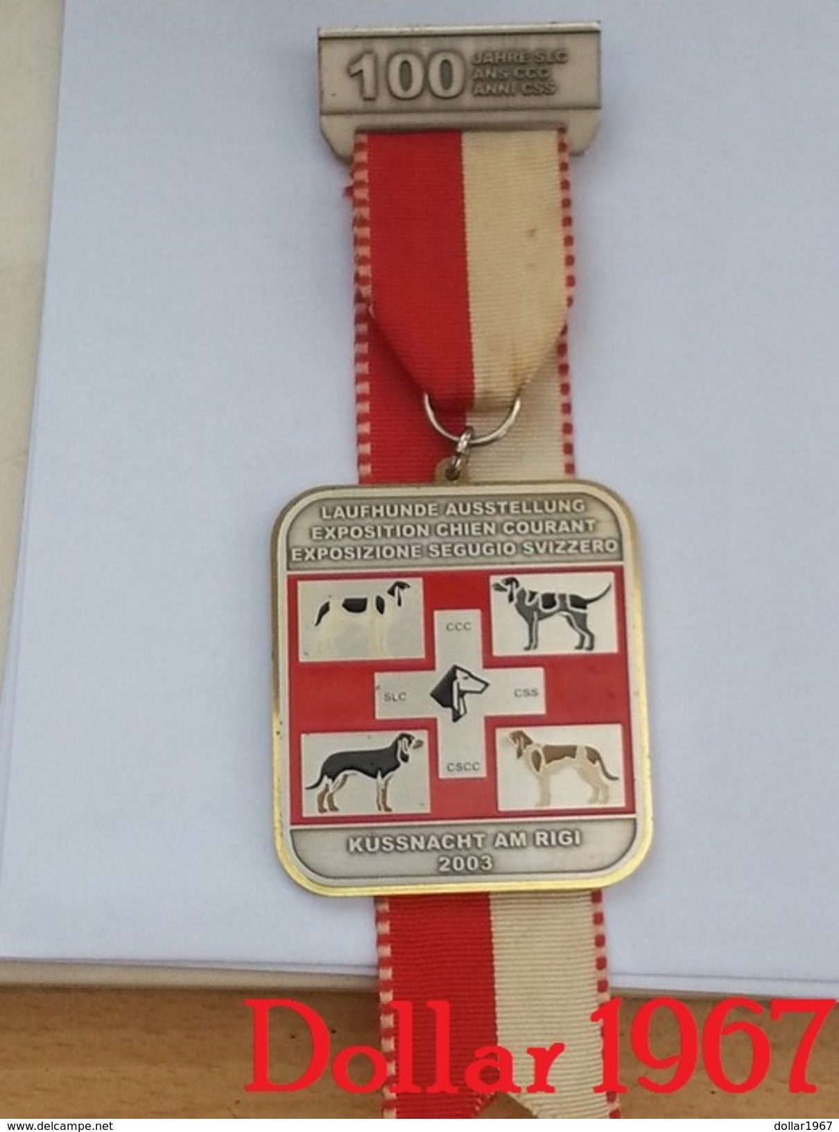 Medaille-Medal-médaille-Laufhunde Ausstellung Schweiz 2003 - Exposition Chien Courant Suisse  2003- Switzerland - Other & Unclassified