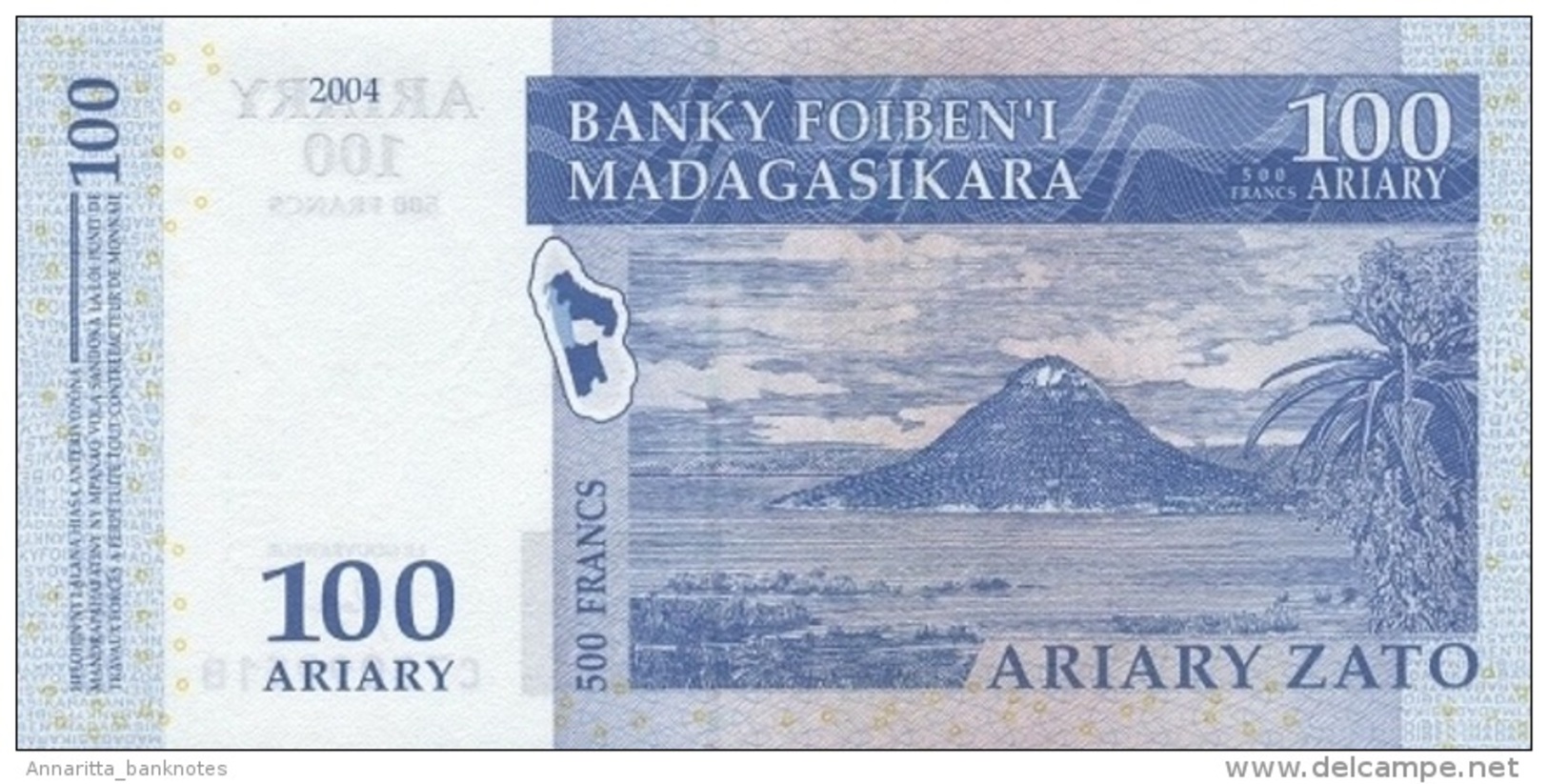 MADAGASCAR 100 ARIARY 2004 (2016) P-86c UNC SIGN. A. RASOLOFONDRAIBE [ MG320c ] - Madagascar