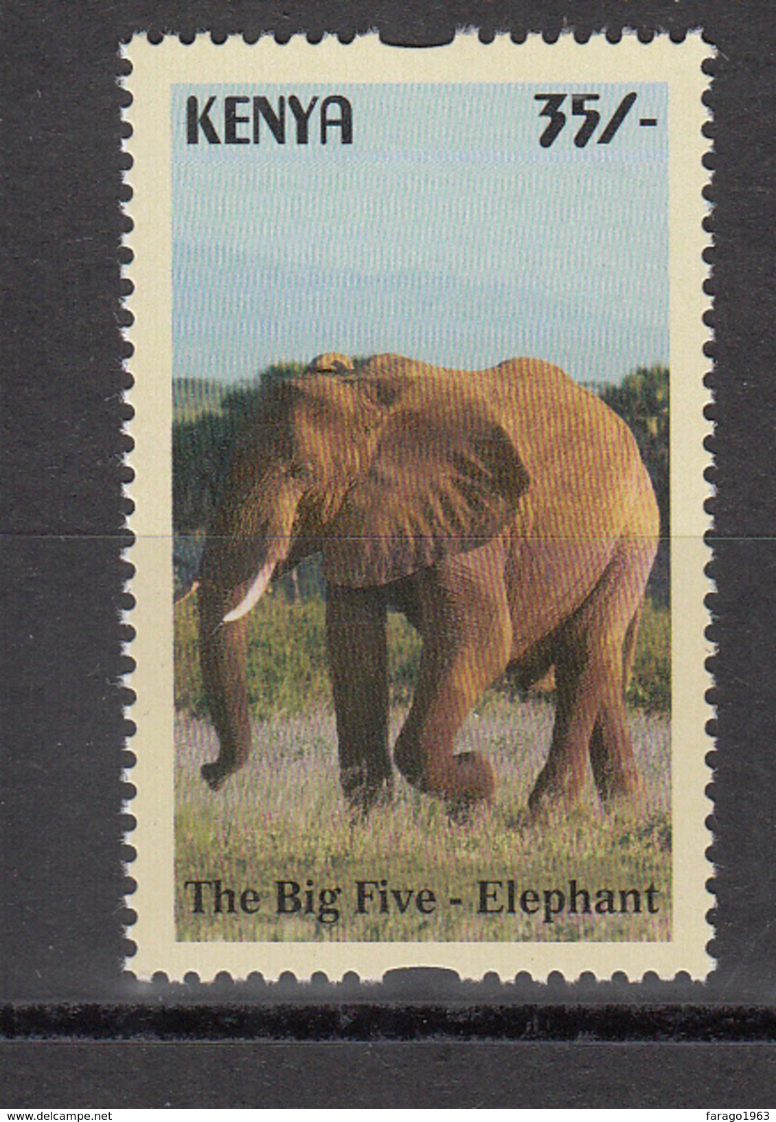 2017 Kenya NEW ISSUE! The Big 5 - May 10 - 35/- ELEPHANT SINGLE From Set Of 5 MNH  Cheaper Than Buying Whole Set!! - Elefanti