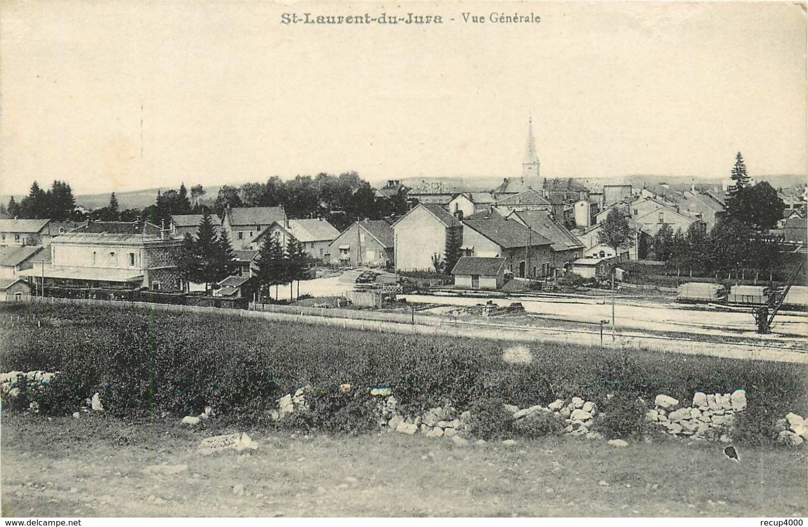 39 SAINT LAURENT DU JURA  Vue Générale Gare  2scans - Autres & Non Classés