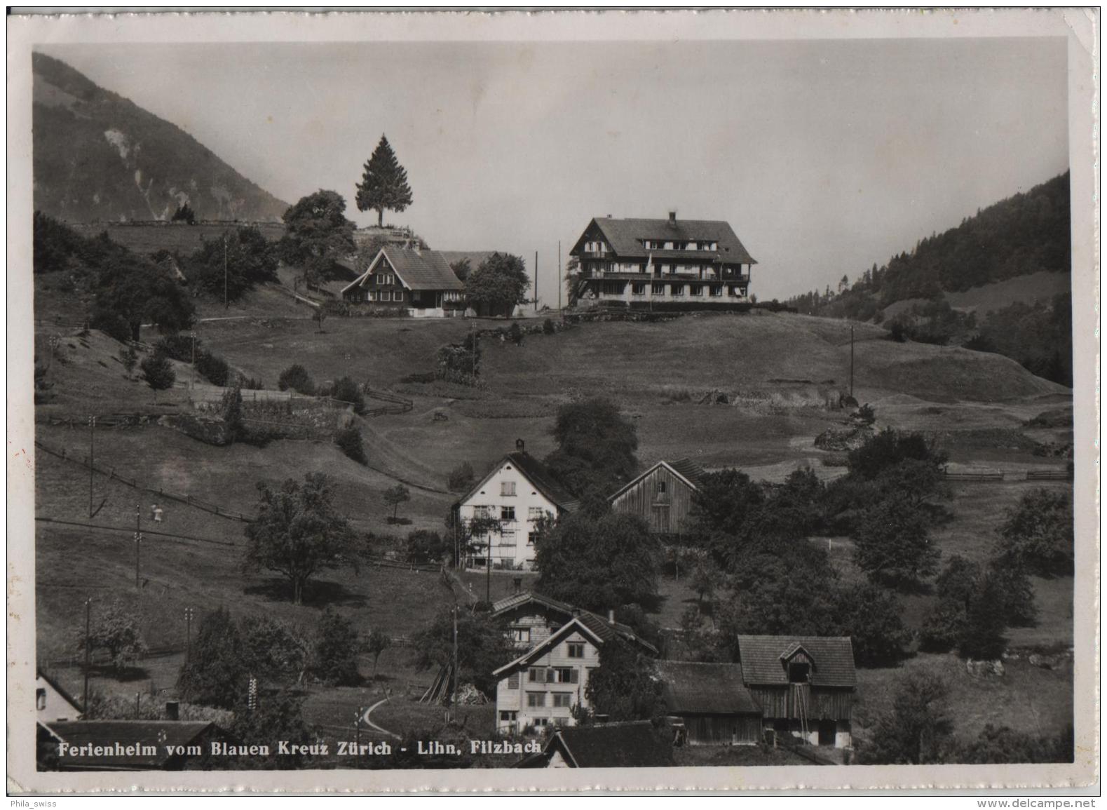 Ferienheim Vom Blauen Kreuz Zürich - Lihn, Filzbach - Photo: J. Gaberell No. 34173 - Filzbach