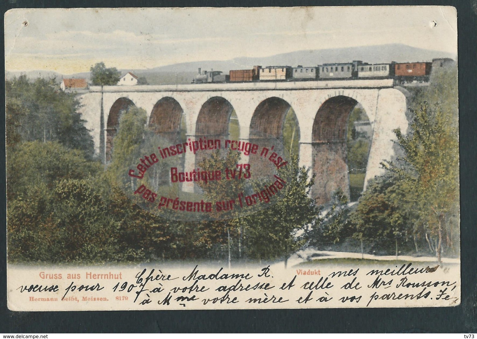 #NN408 - Gruss Aus Herrnhut - Viadukt - Allemagne ( Train - Viaduc) - Herrnhut