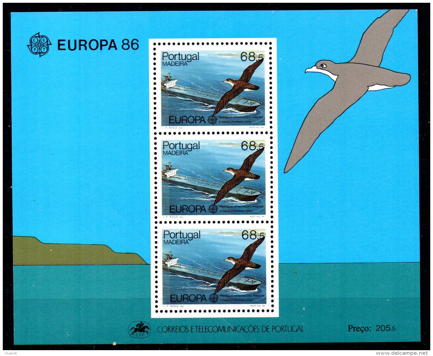 Madeira - 1986 - Europa Miniature Sheet - MNH - Madeira