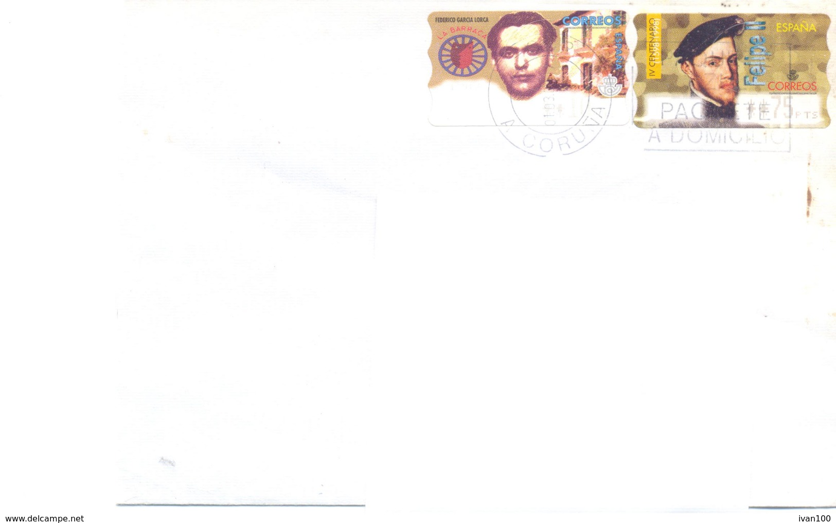 2002. Spain, The Letter Sent By Ordinary Post To Moldova - Brieven En Documenten