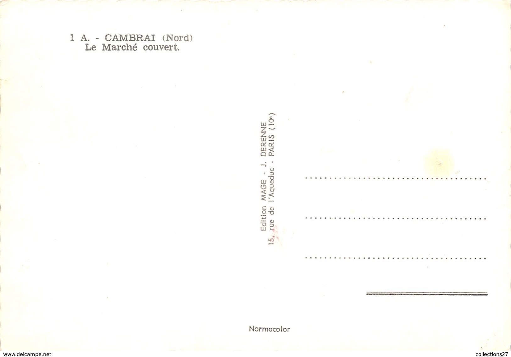 59-CAMBRAI- LE MARCHE COUVERT - Cambrai