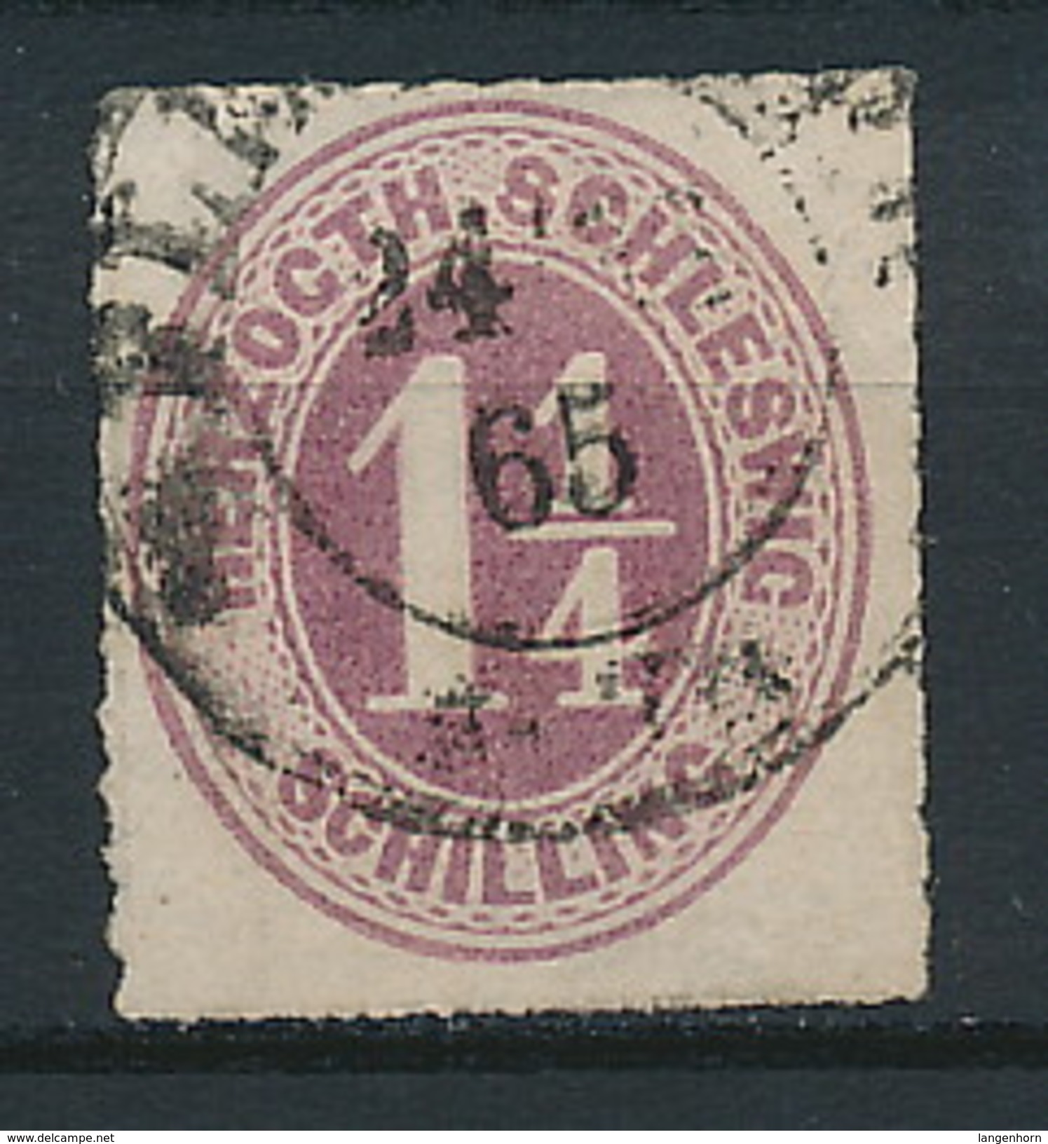 Schleswig-Holstein Nr. 14 ~ Michel 30,-- Euro - Schleswig-Holstein