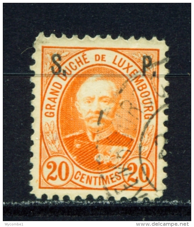 LUXEMBOURG  -  1891  Grand Duke Adolphe  Official  Opt. S.P.  20c  Used As Scan - Servizio