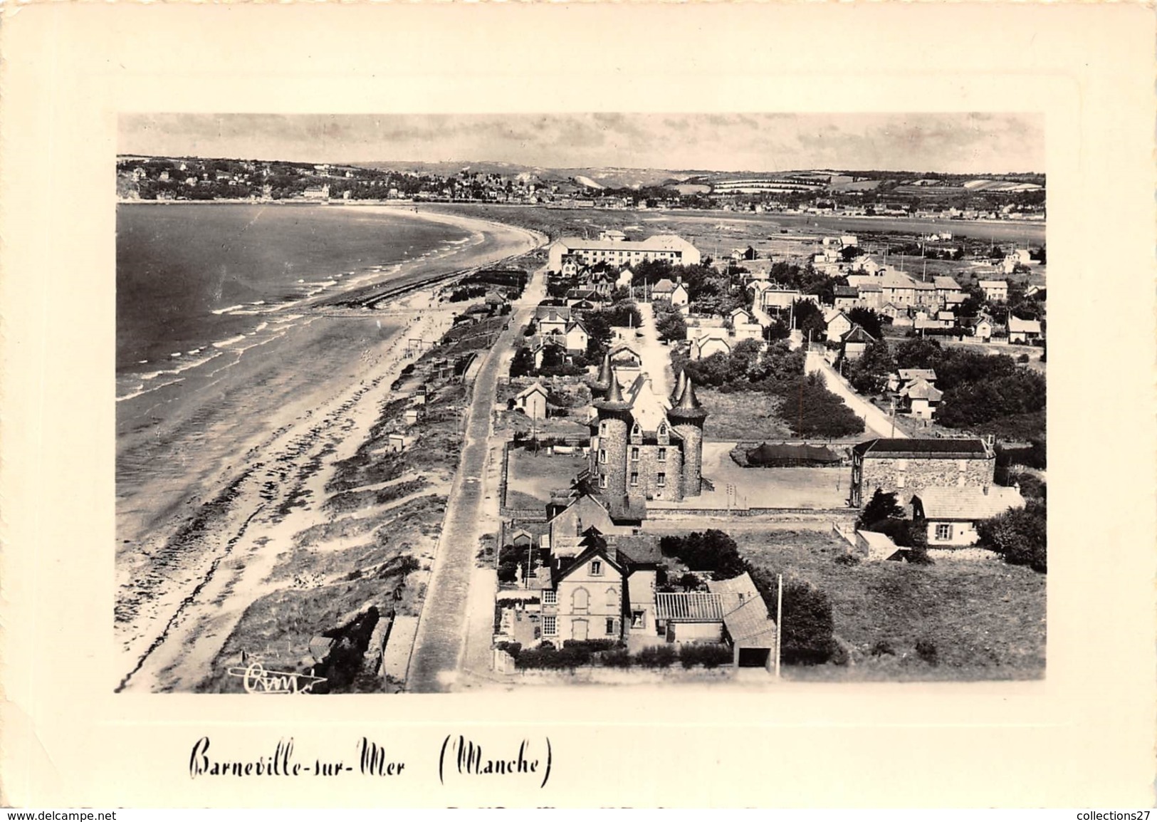 50-BARNEVILLE-SUR-MER- VUE GENERALE DE LA PLAGE VERS CARTERET - Barneville