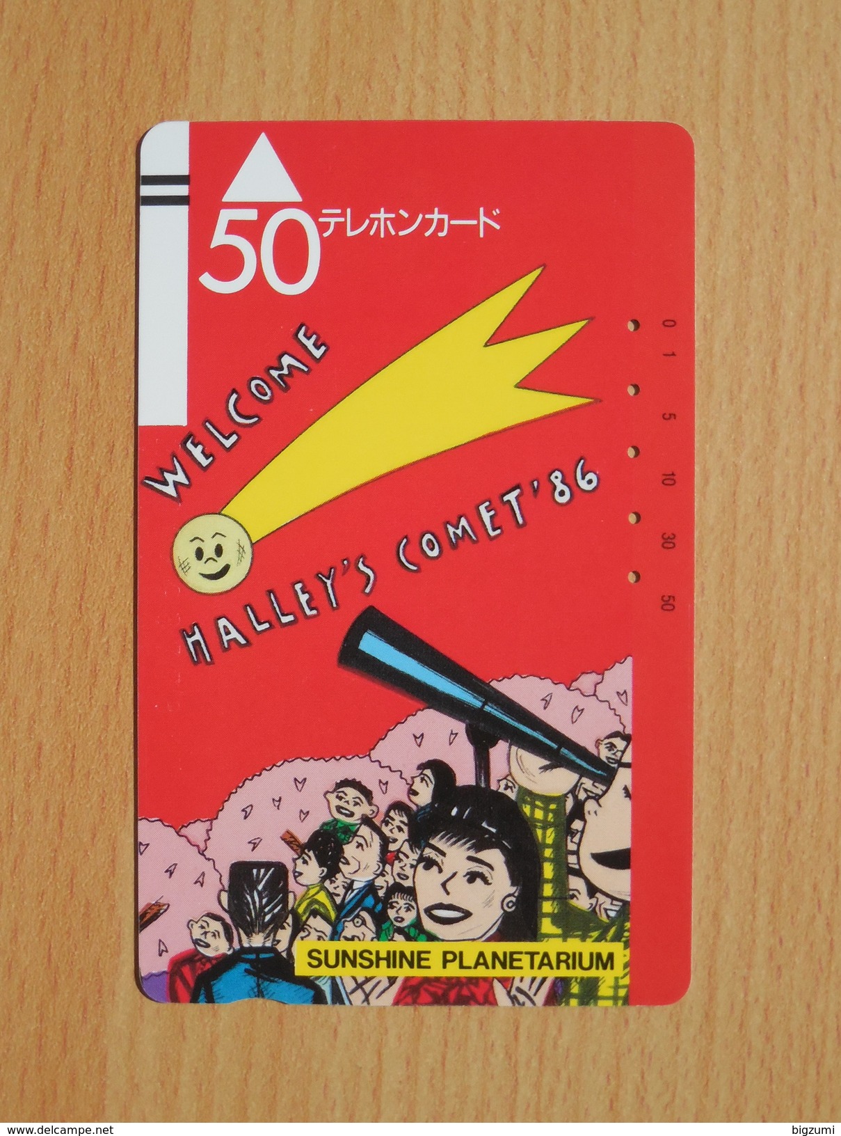 Japon Japan Free Front Bar, Balken Phonecard - 110-4264 / Comet Halley / Sunshine Planetarium / Space Weltraum Espace - Astronomia