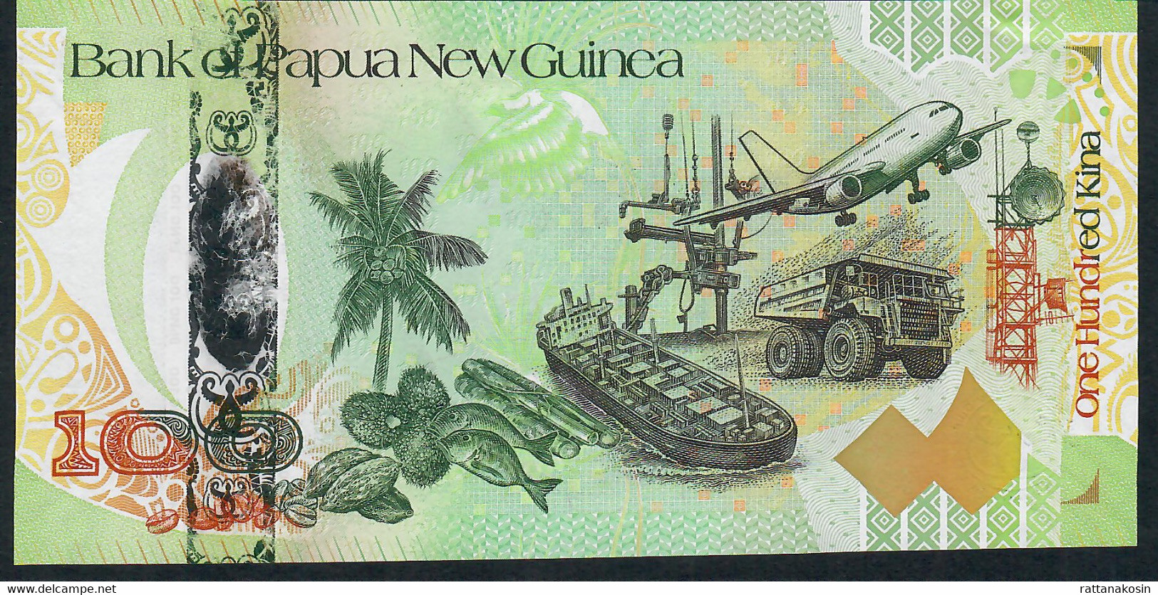 PAPUA NEW GUINEA P37 100 KINA 2008 COMMEMORATIVE UNC. - Papouasie-Nouvelle-Guinée