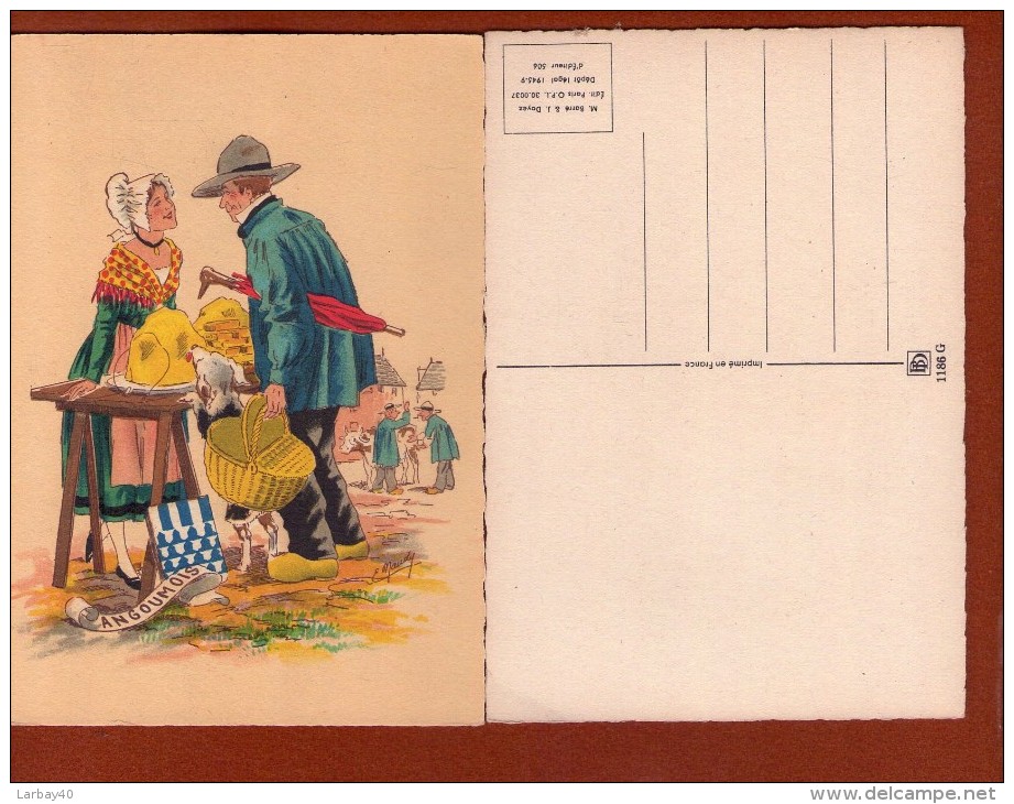 1 Cp Angoumois    - Illustrateur - Maudy - 1945 - Altri & Non Classificati