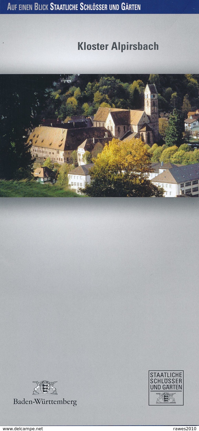 BRD Alpirsbach Kloster Faltblatt 3 Seiten - Bade-Wurtemberg