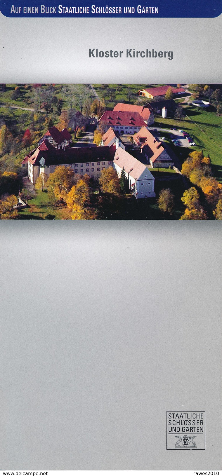 BRD Kirchberg Kloster Faltblatt 3 Seiten - Baden-Wurtemberg