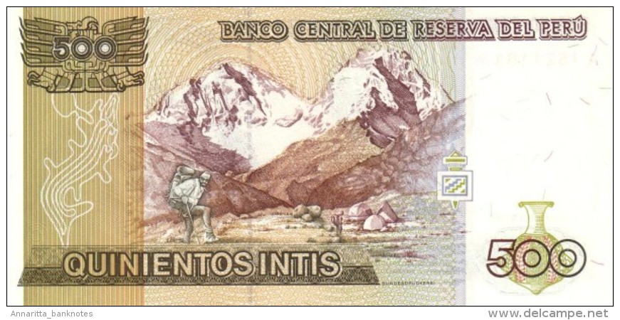 PERU 500 INTIS 1987 P-134b UNC  [PE134b] - Peru