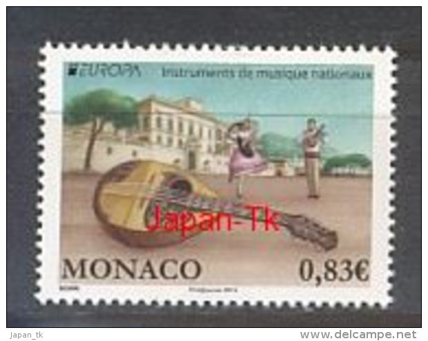 MONACO Mi.NR 3184 Europa - Volksmusikinstrumente -2014 - MNH - 2014