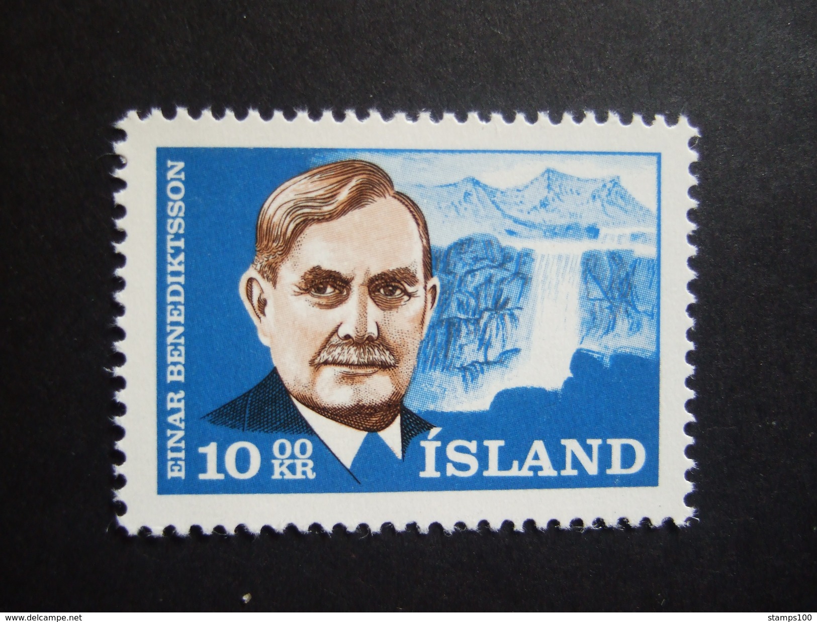 ICELAND 1965  25 DEATH OF EINAR BENEDIKTSSON  YVERT 563 / MICHEL 397  MNH**   (E4204-050) - Ongebruikt