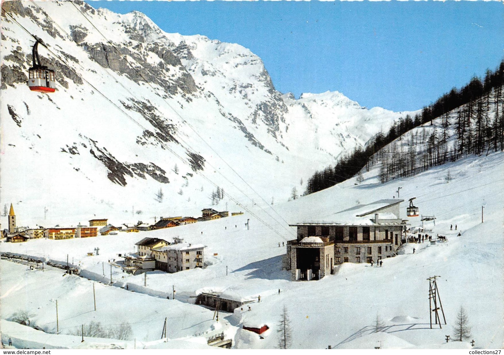 73-VAL-D'ISERE- DEPART DES TELEPHERIQUE DU SOLAIRE DE BELLEVARDE - Val D'Isere