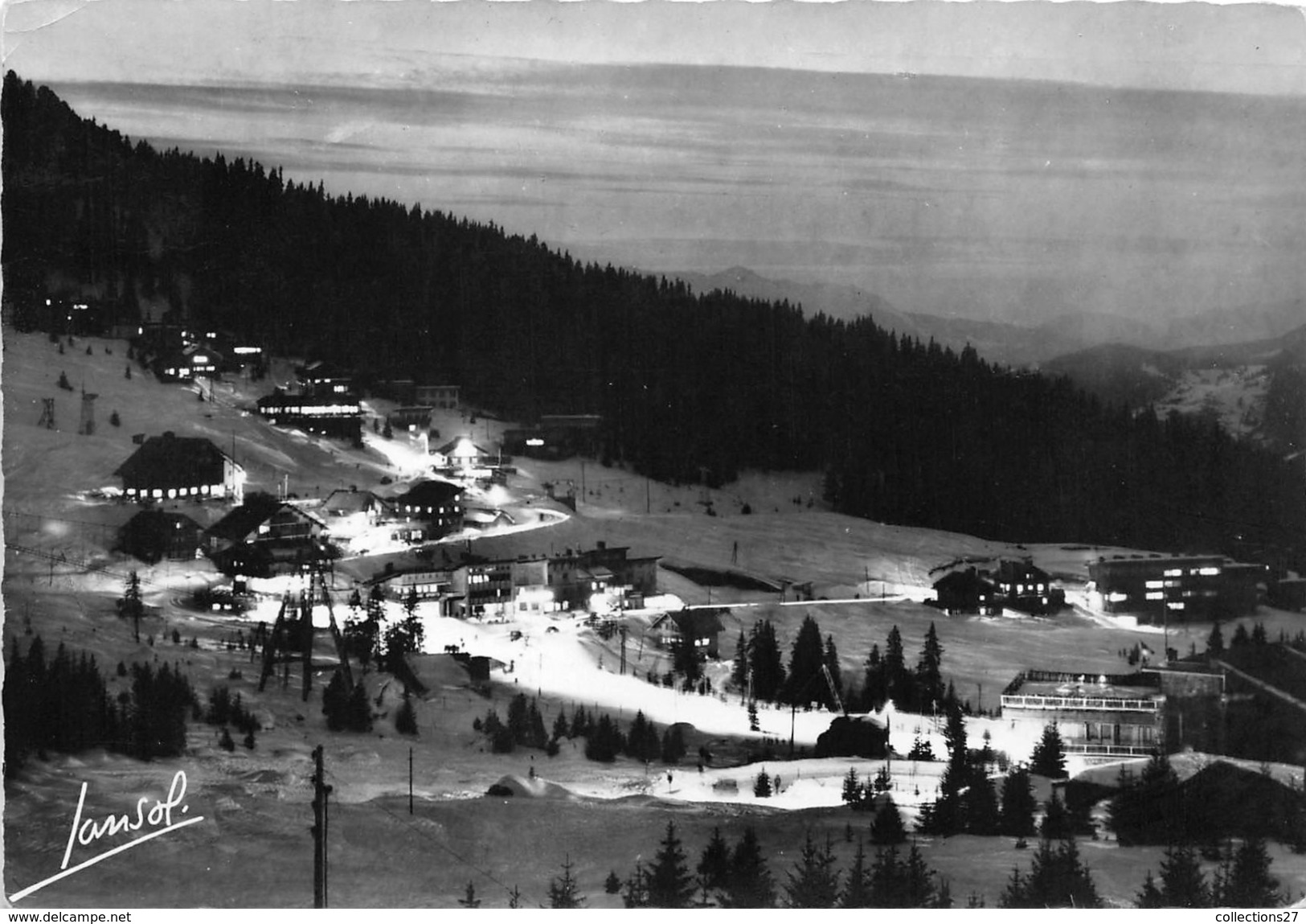 73-COURCHEVEL- JEUX DE LUMIERE LA NUIT - Courchevel