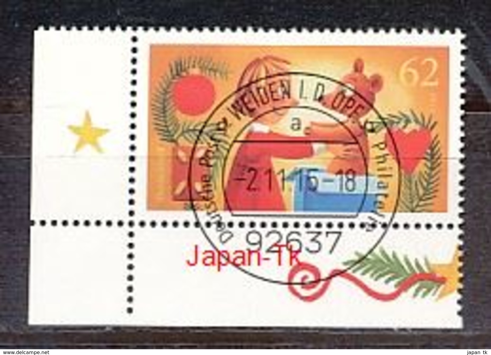 GERMANY Mi.Nr. 3185 Freude Schenken -  Eckrand Unten Links - Used - Used Stamps
