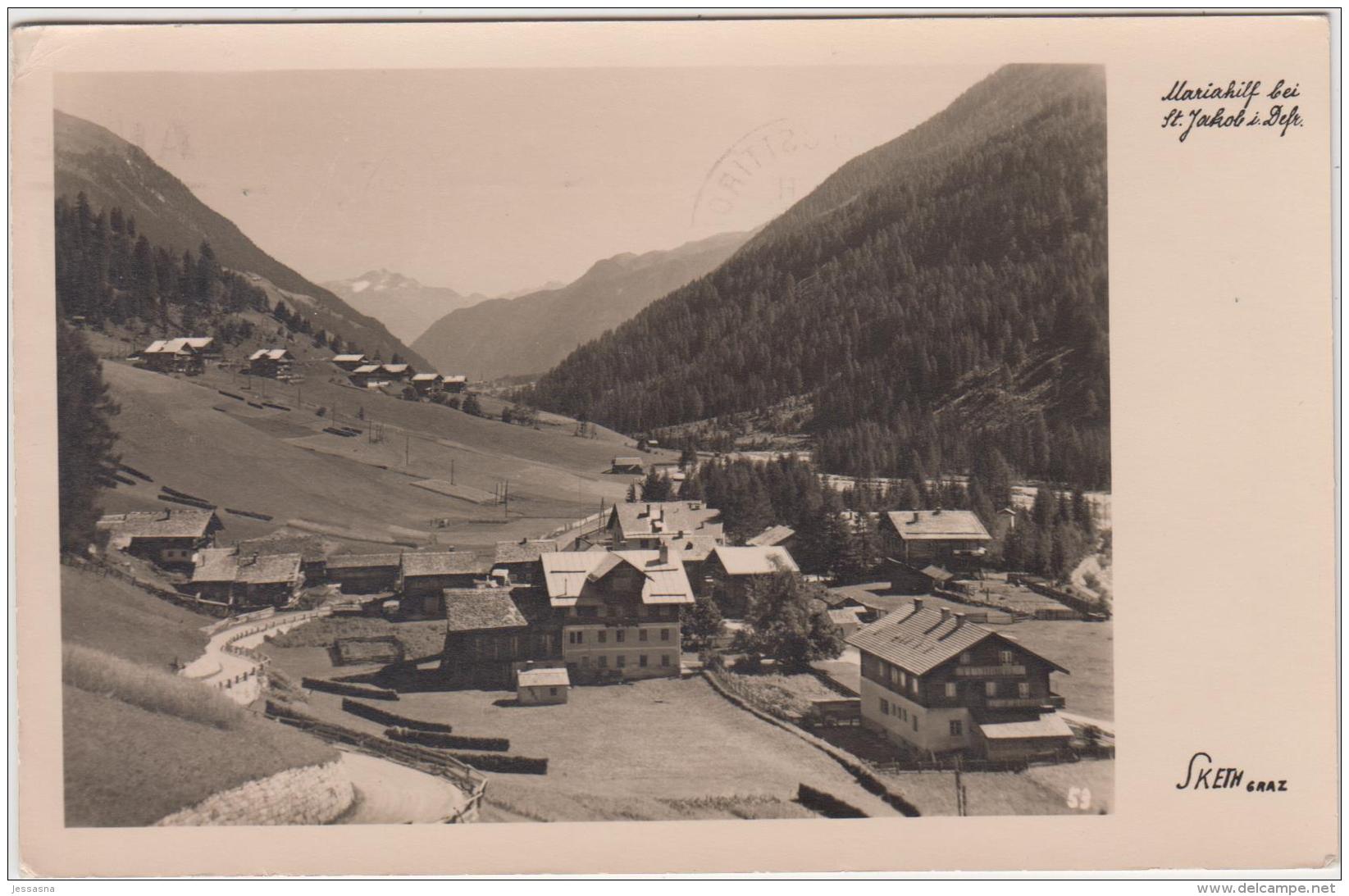 AK - Tirol  - MARIAHILF Bei St. Jakob Im Defr. - Panorma 1950 - Defereggental