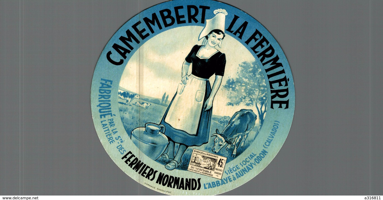 ETIQUETTE CAMEMBERT  LA FERMIERE - Cheese