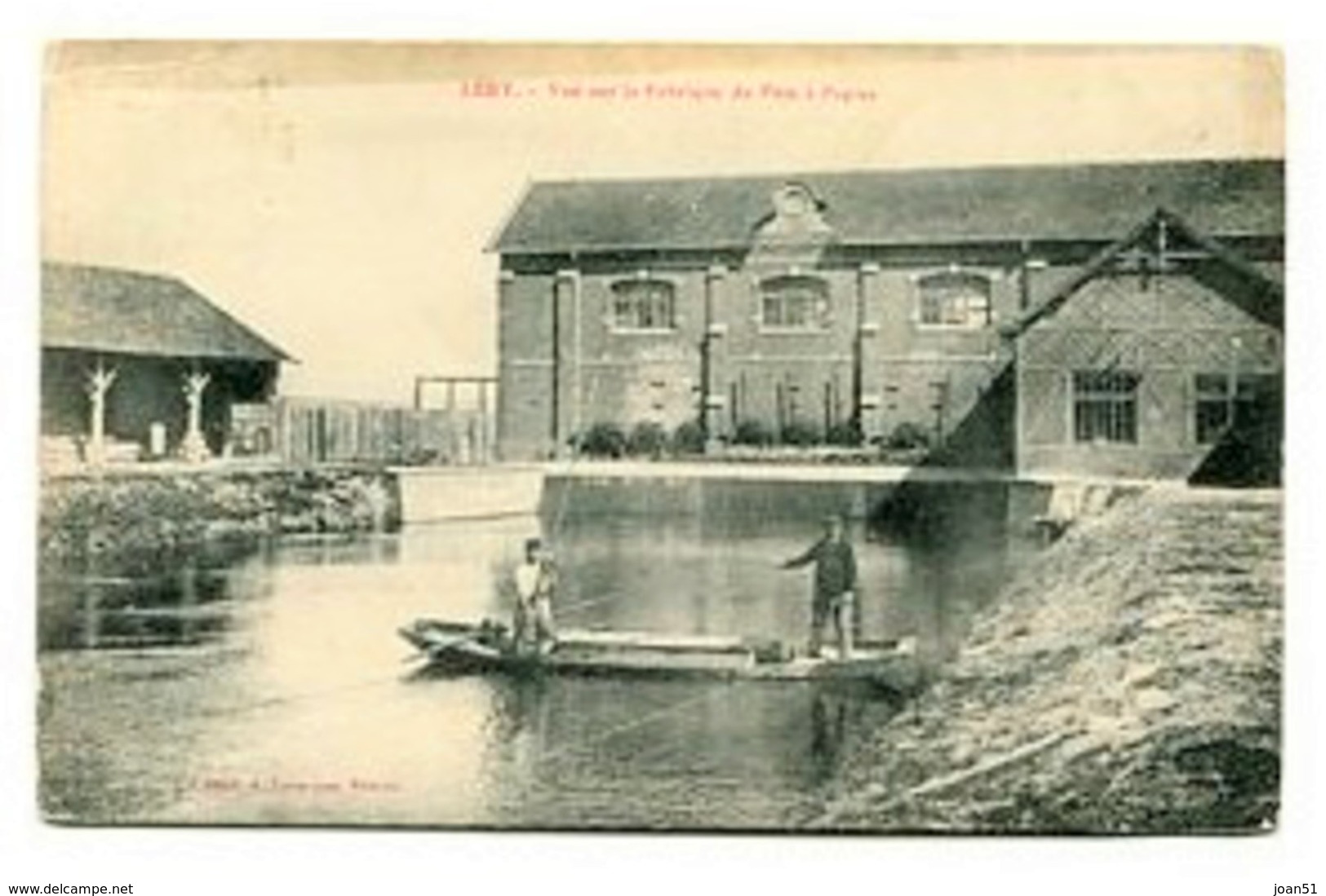 CP22  LERY VUE SUR LA FABRIQUE DE PATE A PAPIER  1909 - Other & Unclassified