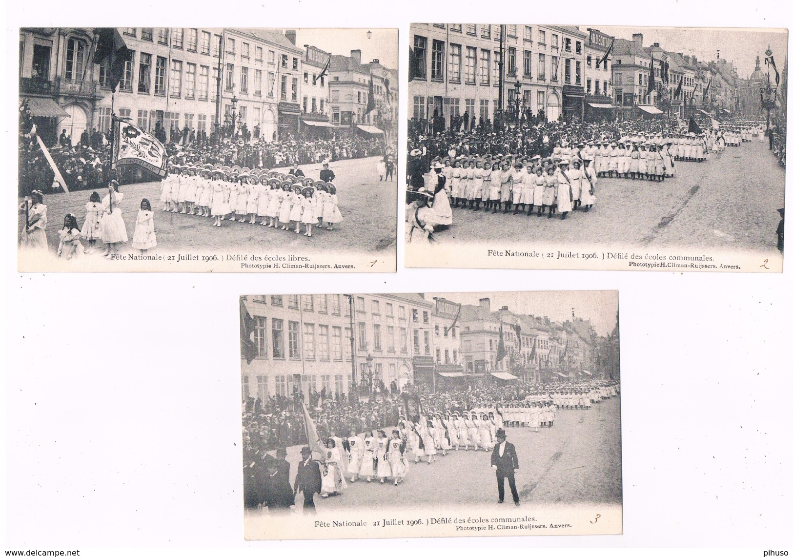 B-6336     ANTWERPEN : Fete Nationale 1906 ( 7 Cartes !! ) - Arendonk