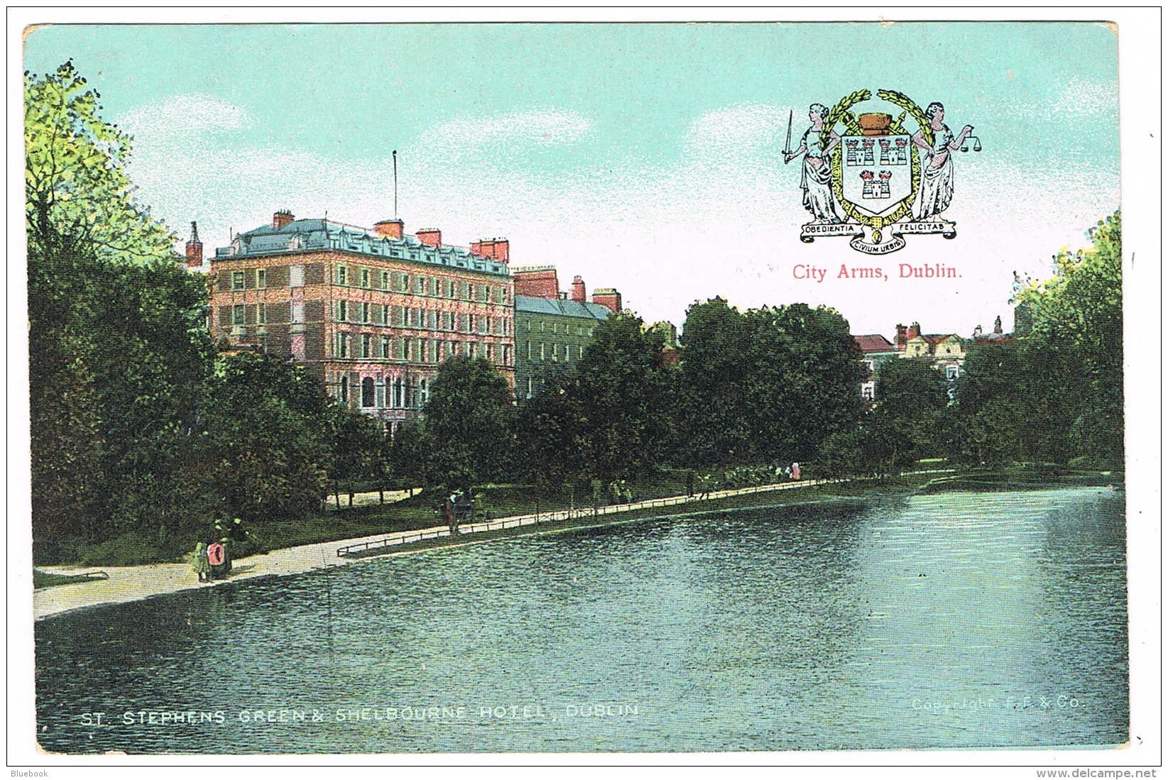 RB 1155 - 7 Early Postcards - Dublin Ireland Eire - All With City Coat Of Arms - Dublin