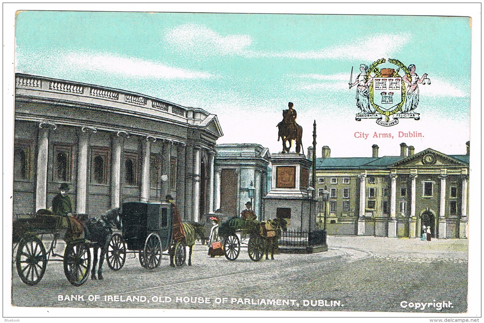RB 1155 - 7 Early Postcards - Dublin Ireland Eire - All With City Coat Of Arms - Dublin