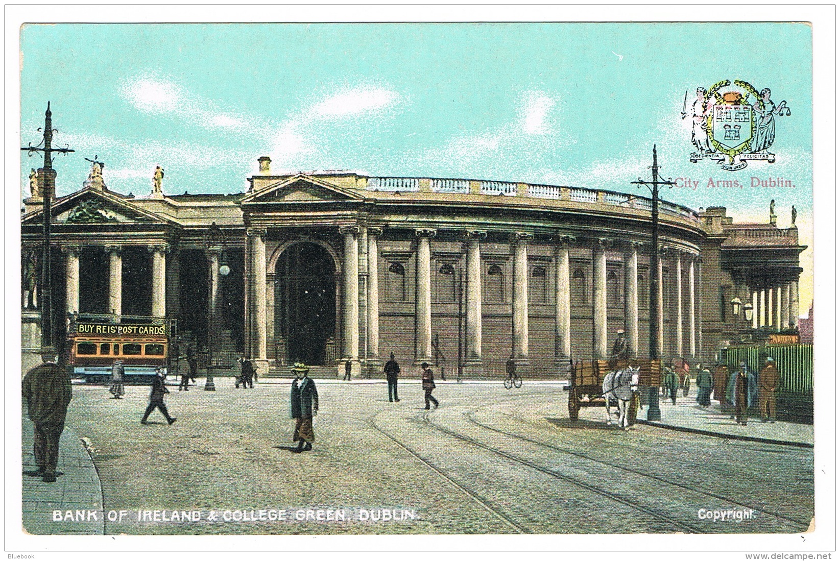 RB 1155 - 7 Early Postcards - Dublin Ireland Eire - All With City Coat Of Arms - Dublin