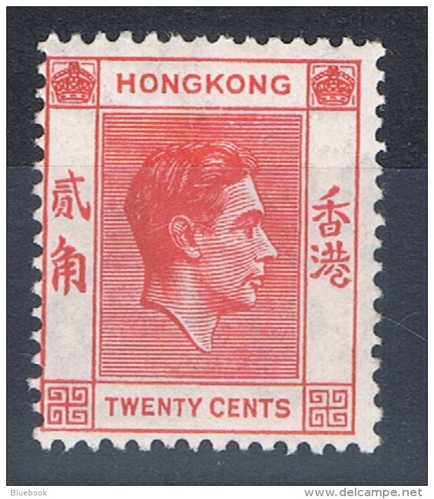 RB 1155 - 1951 Hong Kong China - KGVI 20c Rose Red MNH Stamp (SG 148a) - Cat &pound;26+ - Unused Stamps