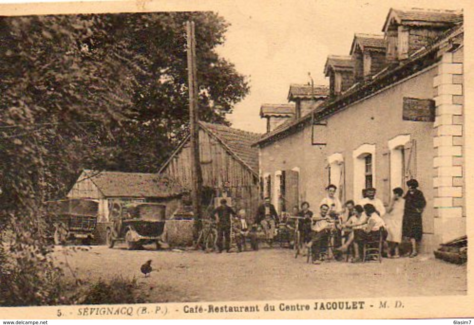 CPA - SéVIGNACQ (64) - Aspect Du Café-Restaurant Du Centre Jacoulet Dans Les Années 30 - Autres & Non Classés