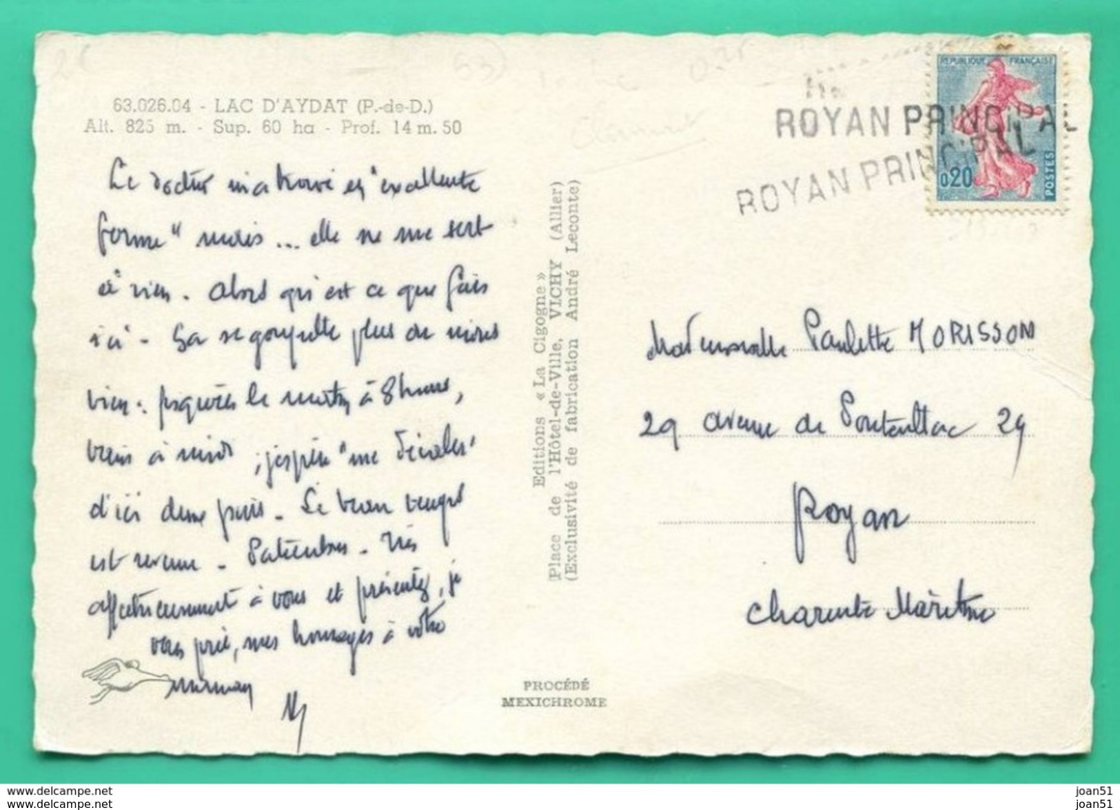 M4 :   CACHET LINEAIRE ANNULATION ROYAN PRINCIPAL - Manual Postmarks