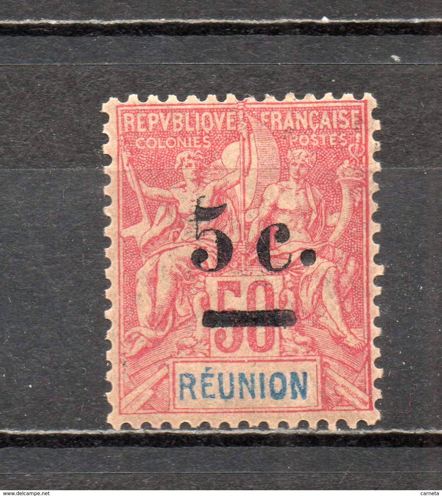 REUNION   N° 53   NEUF AVEC CHARNIERE COTE  12.00&euro;   TYPE GROUPE - Unused Stamps