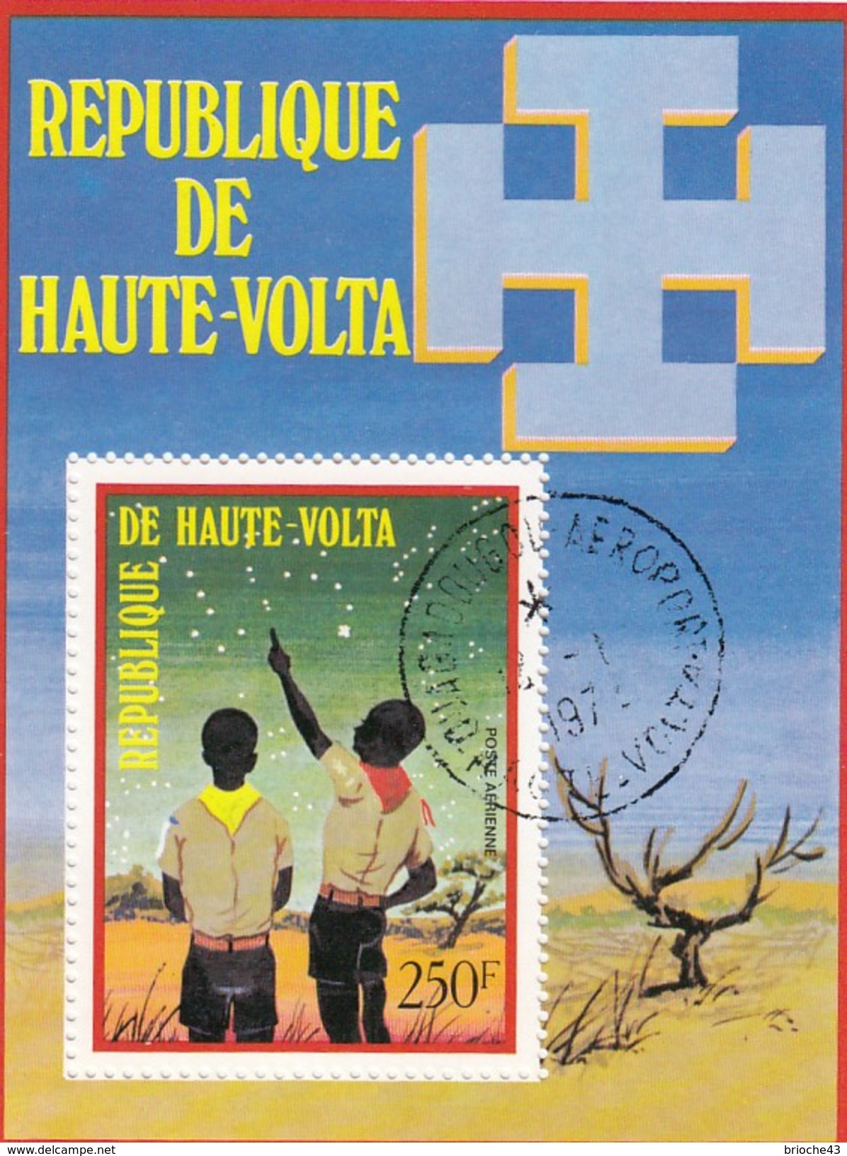 REPUBLIQUE DE HAUTE-VOLTA- BLOC SCOUTS - OBLIT. OUAGADOUGOU 197. / 6856 - Oblitérés