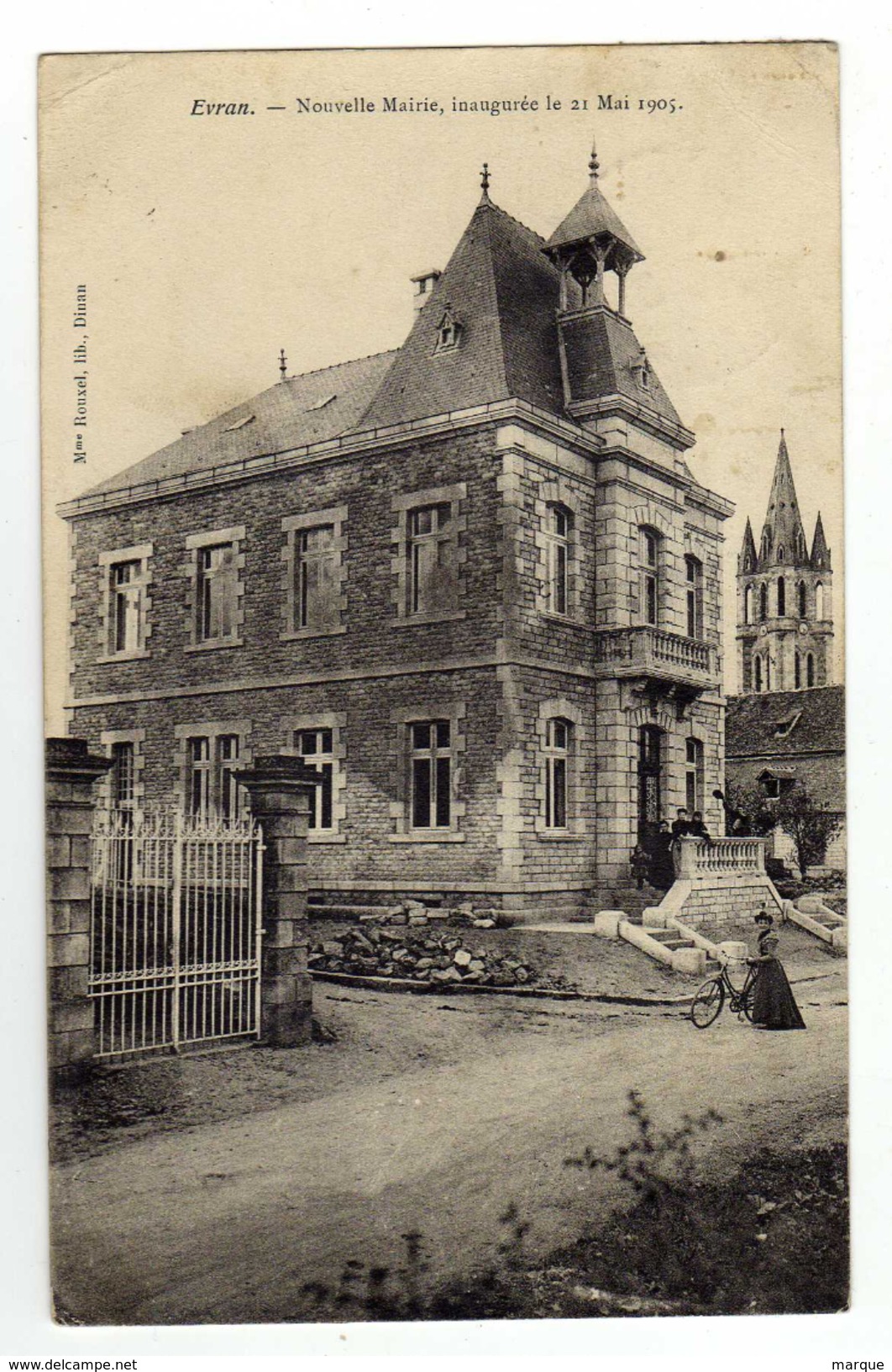 Cpa EVRAN Nouvelle Mairie Inaugurée Le 21 Mai 1905 - Evran