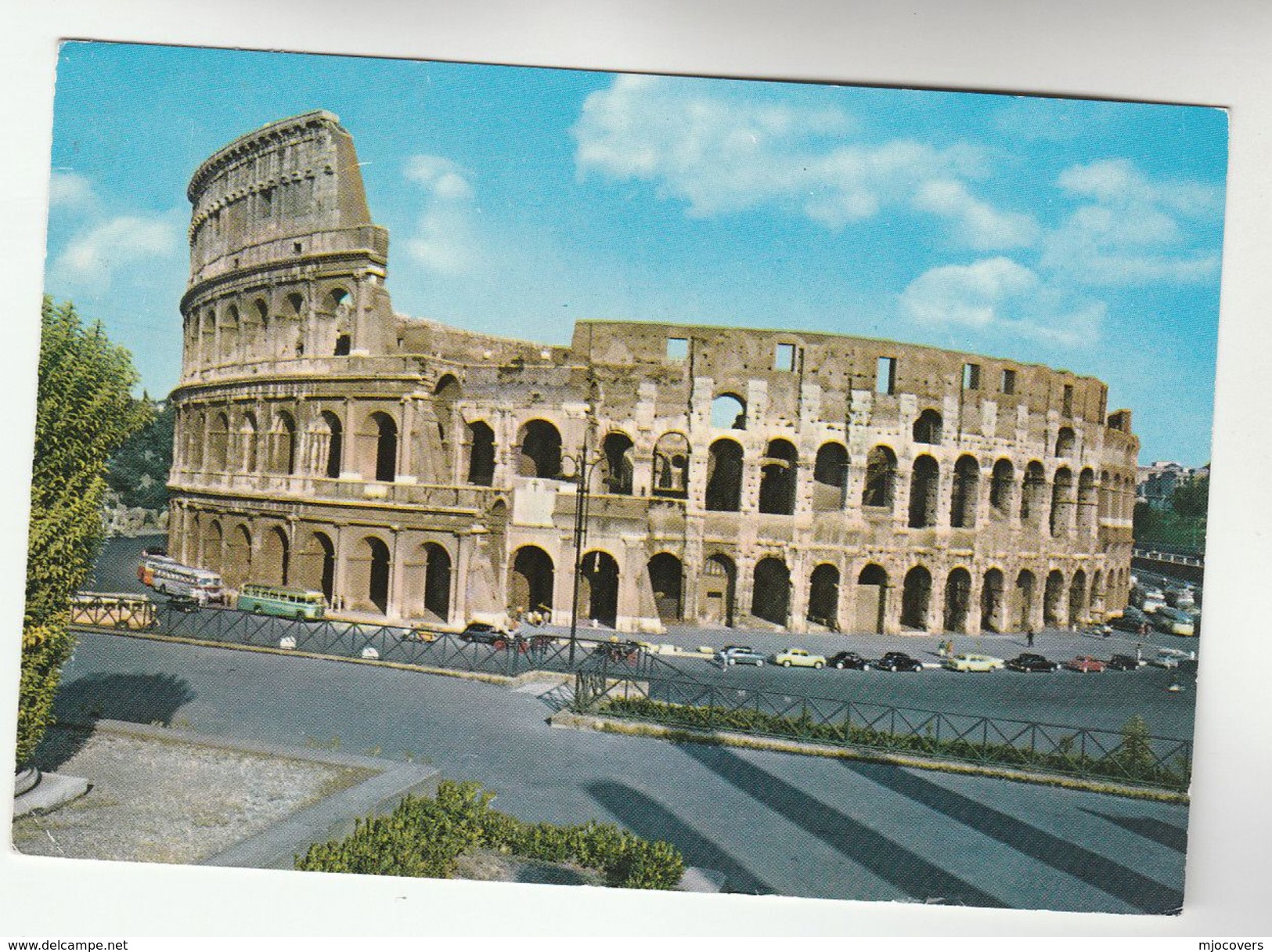 1968 VATICAN Stamps COVER (postcard Rome Coliseum)  To Switzerland - Covers & Documents