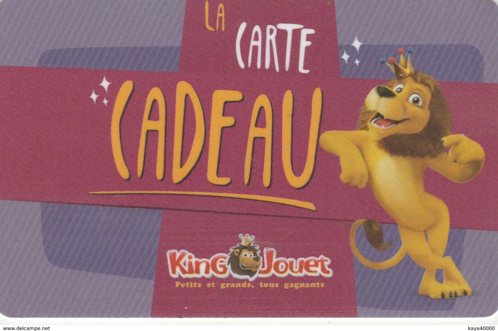 ## Carte  Cadeau  Princesse  KING JOUET ##  (France)   Gift Card, Giftcart, Carta Regalo, Cadeaukaart - Cartes Cadeaux