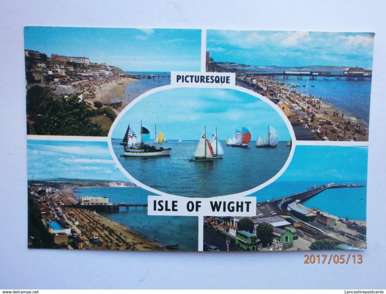 Postcard Picturesque Isle Of Wight IOW Sailing Ventnor Shanklin Sandown Ryde Postally Used 1972 My Ref B11111 - Other & Unclassified